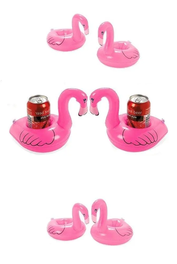 pink flamingo drink holder
