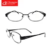 Professional manufacture sale beautiful appearance myopic optical latest long temple design glasses metal frame