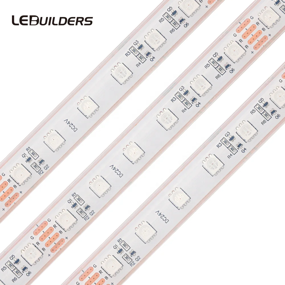 thumbnail image 2 of 5m SMD 5050 RGB LED Strip Light – Waterproof IP65, DC 24V, RGBW/RGBWW String Lights 2 of 4