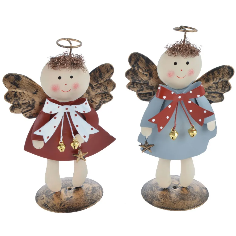 Xmas Metal Crafted Make Kids Christmas Decorative Fairy Angel Santa ...