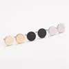 Small Nut Circle Earrings, Mini Solid 114k gold Stud Earrings, Solid Sterling Silver Round Stud
