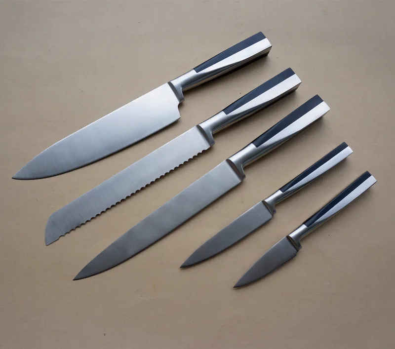 New Design 6pcs Stainless Steel Kitchen Knife Block Set - Buy Knife