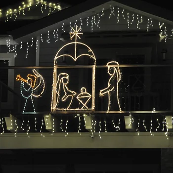 Outdoor 2d Led Nativity Scene Lights For Religious Church Decoration ...