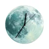 Glowing Moon Wall Clock Creative Luminous Hanging Clock for Home Decoration