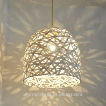 Natural Hemisphere Rattan Pendant Light Handmade Woven Lampshade Natural Hemisphere Rattan Pendant Light
