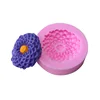amazon hot sale sunflower shape 3D silicone fondant tools chocolate mold