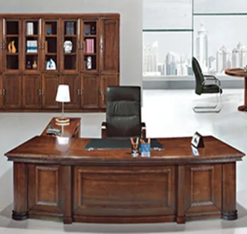 Fancy Wooden Table Desk Smooth Office Table Endurable Office Desk