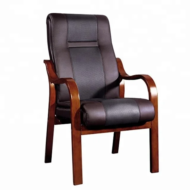 Chair For Meeting Room Wooden Frame Conference Chair