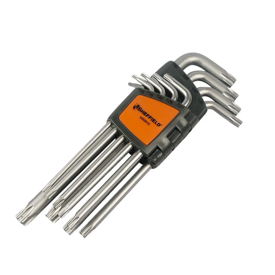 S2 Quality Steel Allen Wrench With Hole,Fine Sandblast Chrome Star