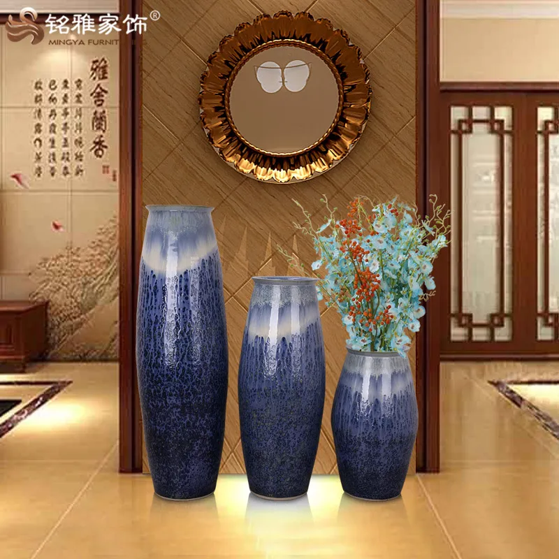 China Supplier Pottery Tall Vases Hotel And Restaurant Lobby Floor