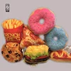 3D design pillow Donut burgers and fries Soft plush Toy decorative cushions