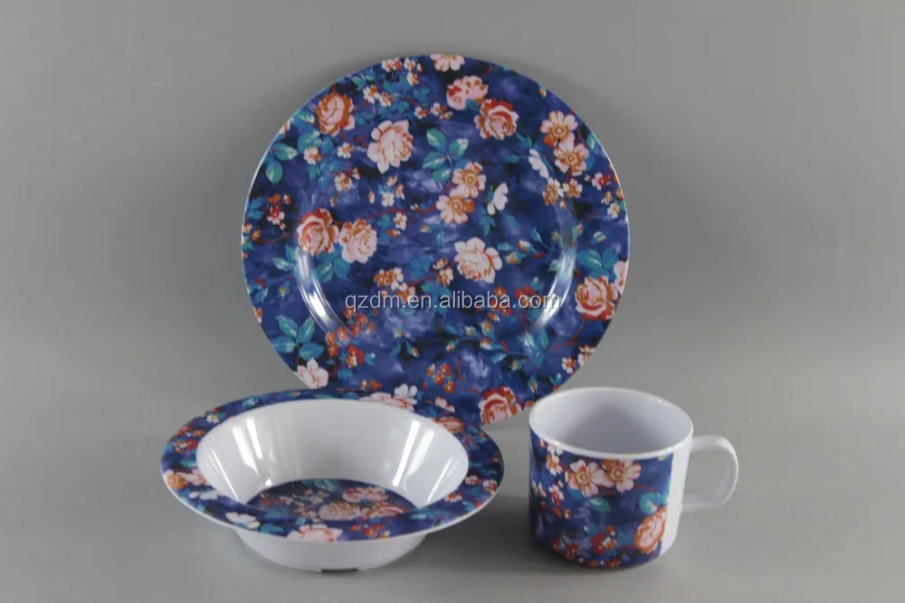 White Melamine Tableware,Melamine Dish And Bowl Set