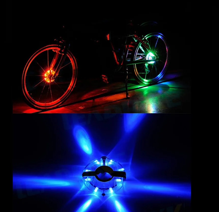 Ip44 Waterproof 8 Led Ufo Outdoor Lamps Bike Lights Bicycle Hubs Light Buy Bicycle Lights Led