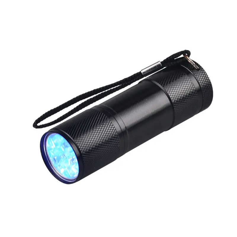 Wholesale 9 uv 395nm blacklight purple led torch best flashlight