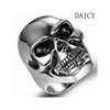 DAICY factory cheap wholesale mens hiphop silver stainless steel skull ring for custom
