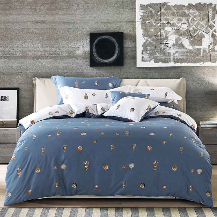 4pcs 100 Cotton Yarn Dyed Duvet Cover Bedding Manufacturers Usa Buy