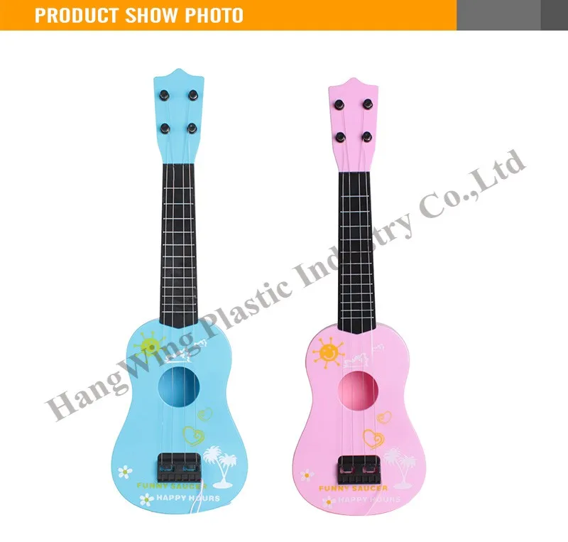 SUPVOX Kids Guitar 21 Inch Children Wooden Acoustic Guitar Musical Instrument Toy for Children Kids Beginners Pink