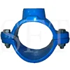 Ductile iron HDPE price of tapping saddle clamp for di pipe pe pipe fittings gi saddle clamp