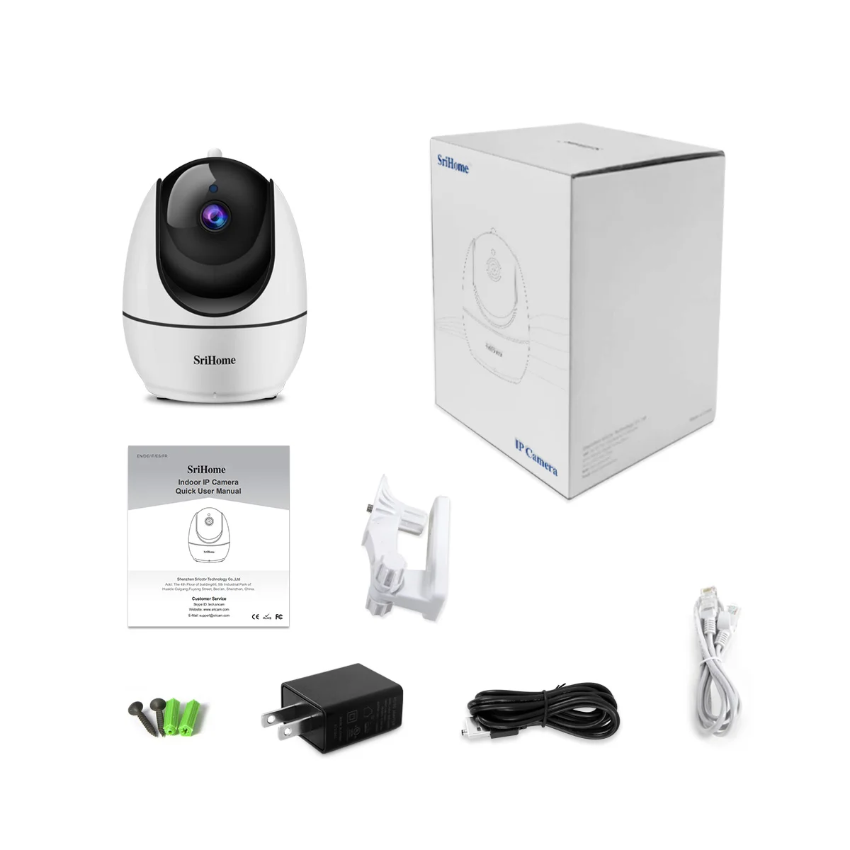 Sricam Sh028 1080p H.265 Night Vision Wireless Cctv Camera Baby Monitor