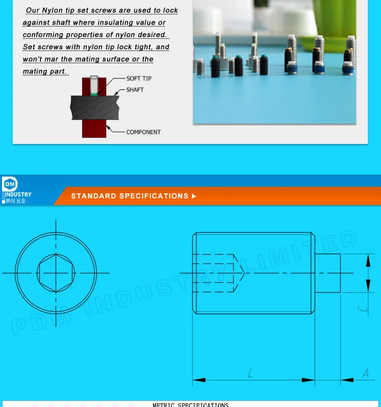 Customize Thumb Screw With Soft Nylon Tip Buy Nylon Tipped Screw,Nylon Tip Thumb Screw