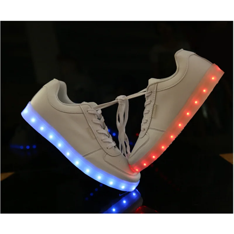 2016 foreign trade light colorful shoes USB LED shoes charging lamp luminous shoes