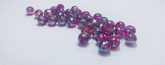 acrylic round beads