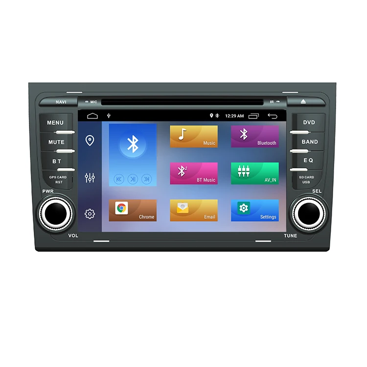 ZYCGOTEC Android 12 Car Radio Player For Audi A4 B8 S4 RS4 8E 8F B9 B7 B6 2din GPS Navigation DVD Stereo