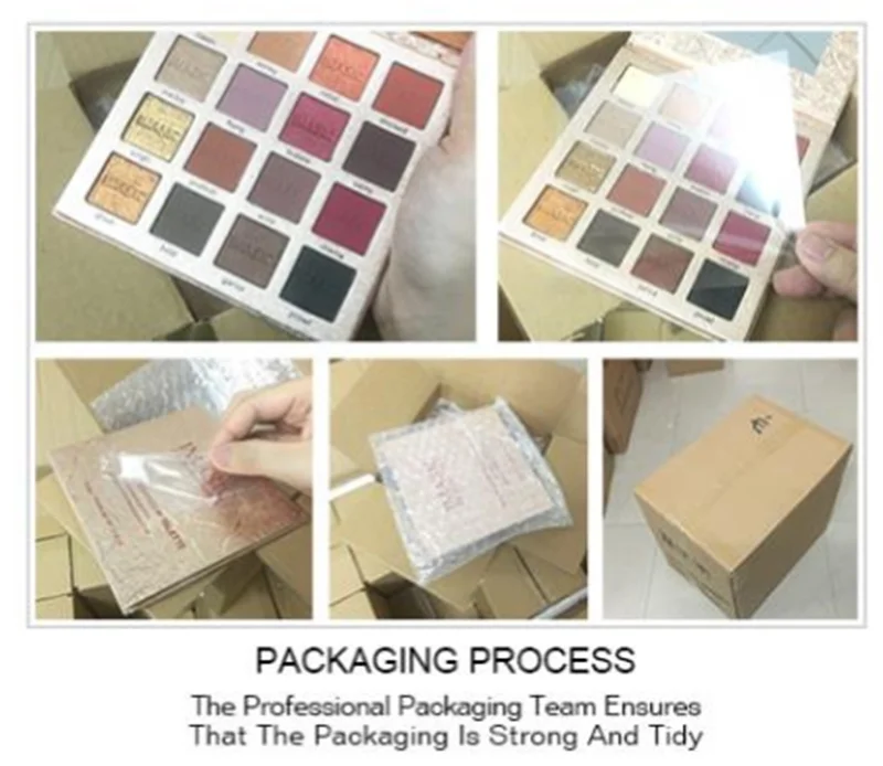 OEM Clear Eyeshadow Palette Private Label Makeup Eyeshadow Palette
