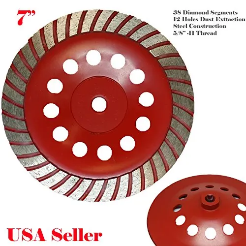 Raomdityat 1pc Concrete Turbo Diamond Grinding Wheel for Angle Grinder
