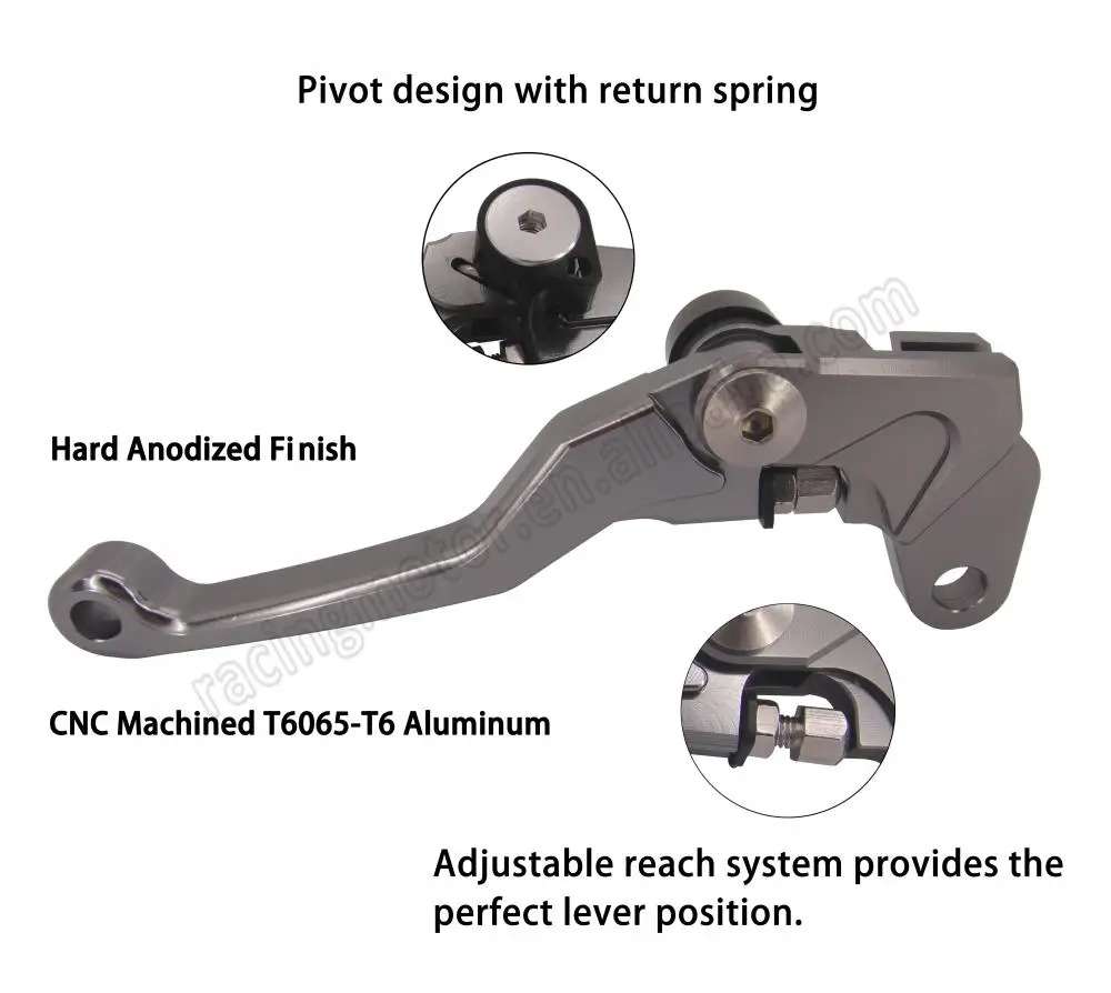 pivoting brake clutch levers for dirt bikes 004