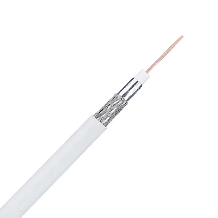 Bare copper conductor PVC PE jacket rg59 rg11 rg58 rg6 coaxial cable for CCTV CATV communication