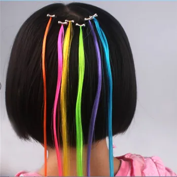 hair extensions on a hair band