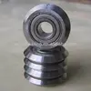 RM4 2RS Steel Guide Wheel V Groove Ball Bearings