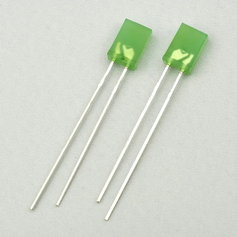 Rectangle led diode 2x5x7mm led diode blue diffused lamp led