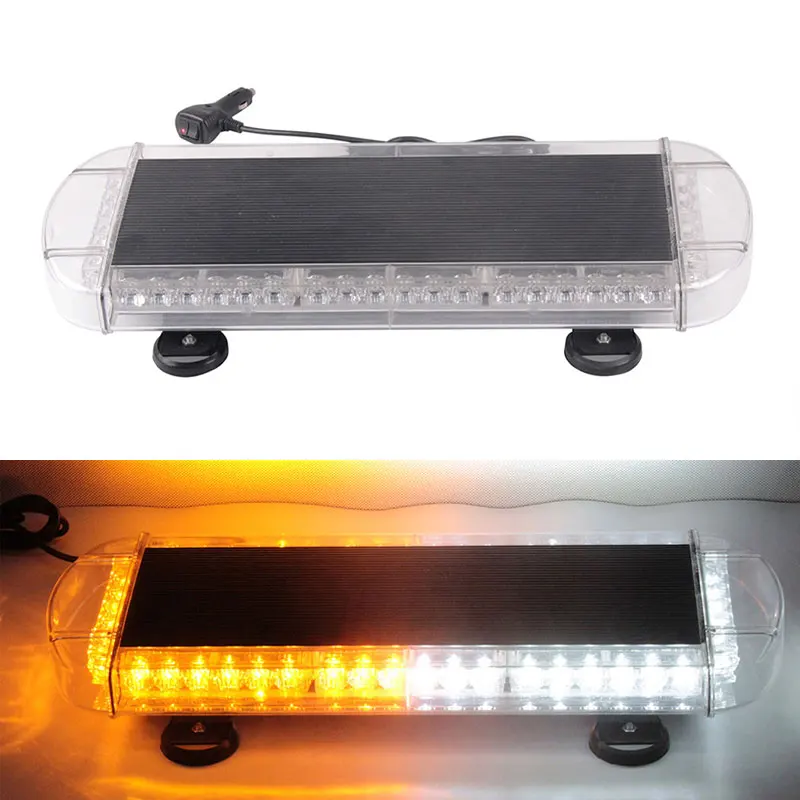 HTAUTO 21 inch 144W Red Blue Amber Green Security Car Roof Magnetic Flashing LED Strobe Lights
