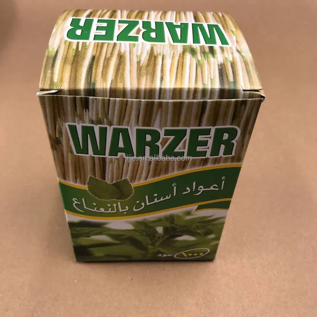 cello wrapped wooden mint toothpick 1000pcs a box