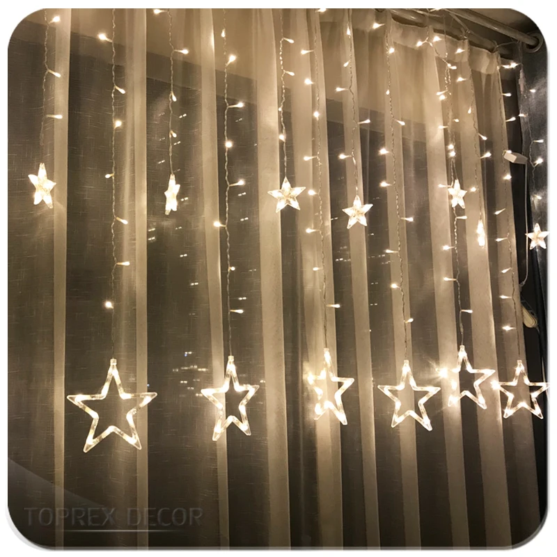 Christmas twinkle led curtain Icicle lights for Home Garden Bedroom Outdoor Indoor Wall decoration