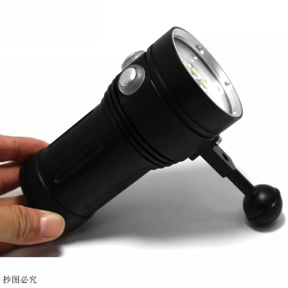 Branca + 4x Vermelha + 4x Lanterna + 18650 Lúmen Led Luz uv Tocha Subaquática Vídeo Mergulho Bateria Carregador 20000 10 * Xm-l2 7 Luzes e Iluminação