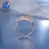 Wholesale Stack Men's Gold Rings Cheap Yellow Diamond Zirconia