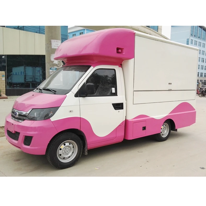 Pink Food Truck Fast Food Van - Buy 