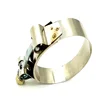 Galvanized Steel double bolt and nut band hose clamp made in China