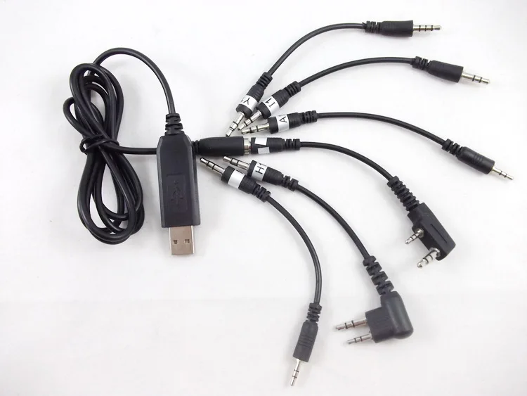 FOR 6 in 1 USB Programming Cable for PUXING PX-555 PX-628 TYT TH-UVF1 TH-F5
