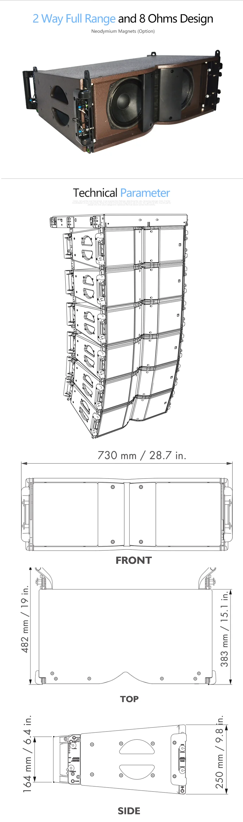 speaker plans line array