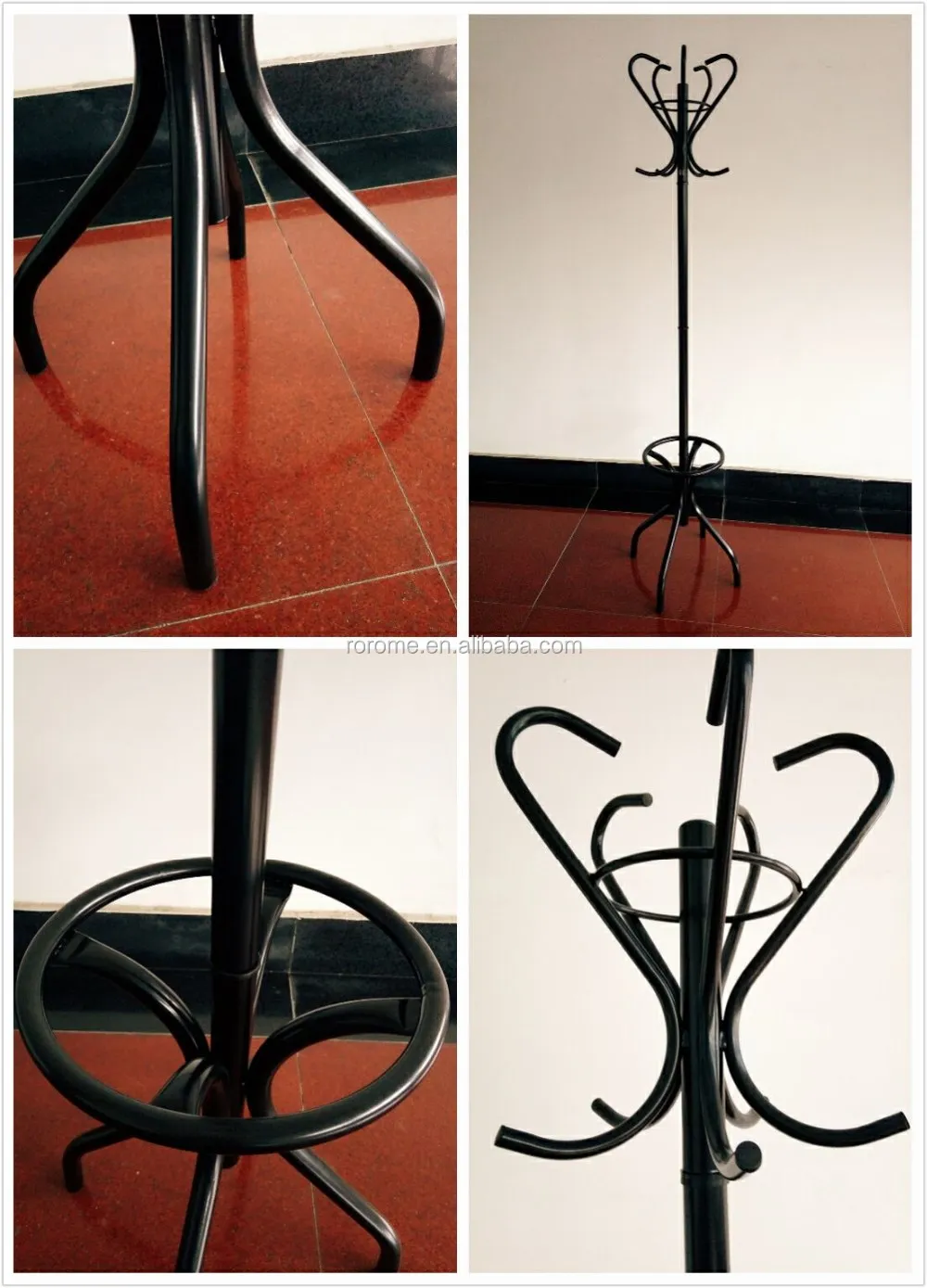 Classical Design Living Room Furniture Metal Coat Rack Parts With High