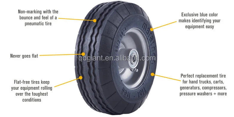 Solid PU foam filled wheel 3.00-4 with good elasticity