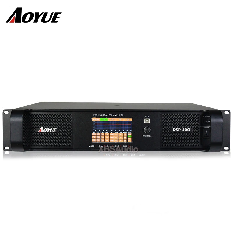 1300 Watt 2u Pa Amplifier Front Panel Touch Screen Power