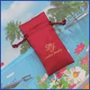 Colorful Satin silk gorgeous small jewelry packing pouch with silk-screen logo
