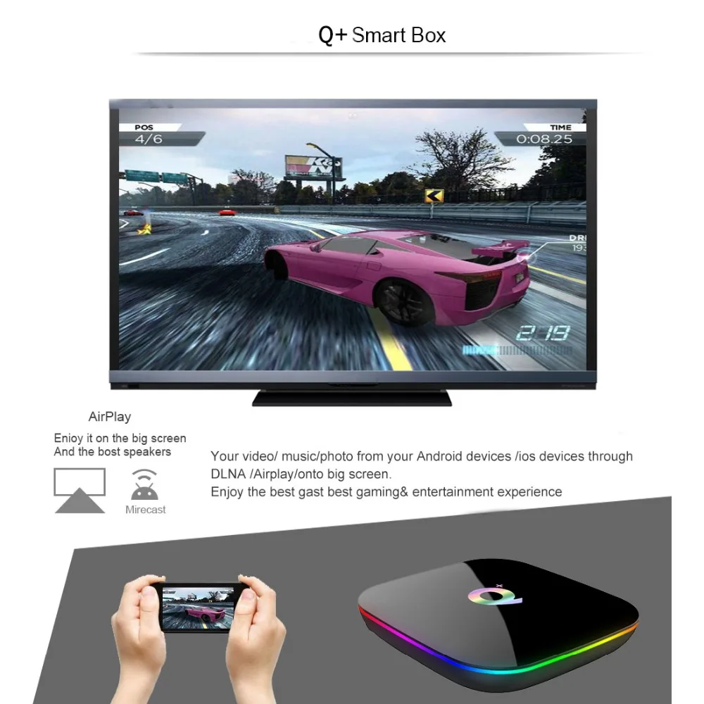 Android TV box Q Plus H6 4GB 32GB