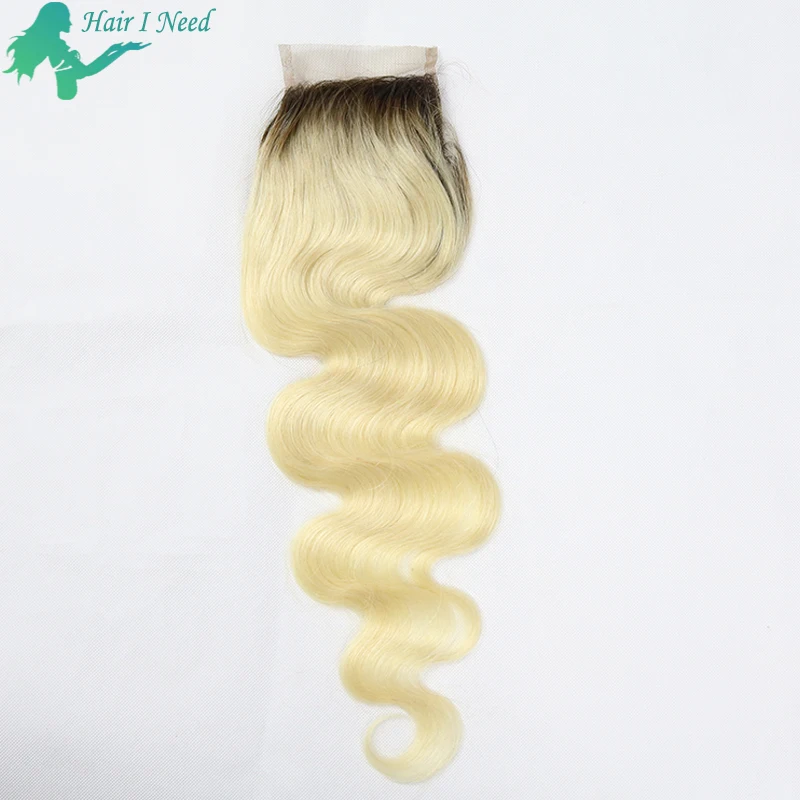 100 Body Wave Black Hair With Blonde Highlights Human Ombre Hair