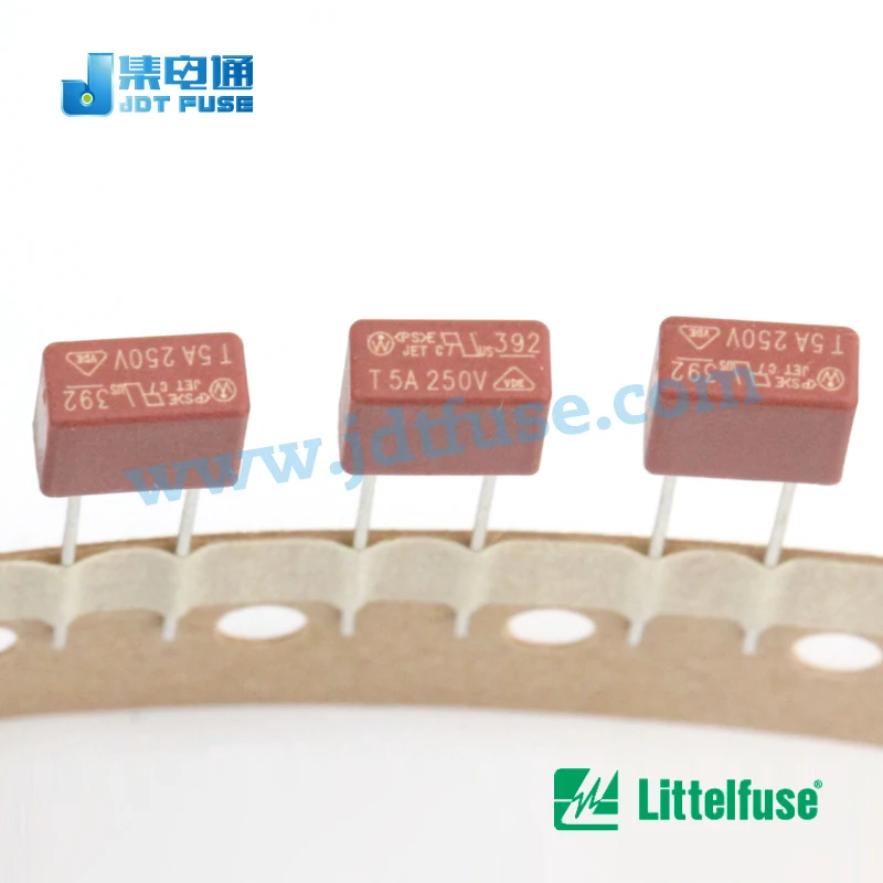 T5A 5.0 Amp 300v  SMD Micro-fuse 383Series Littelfuse 5 Pcs. 